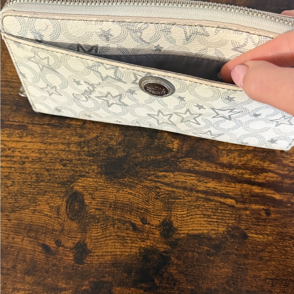 Coach Cream and Gray Women's Wallet-Y2K - Picture 6 of 11